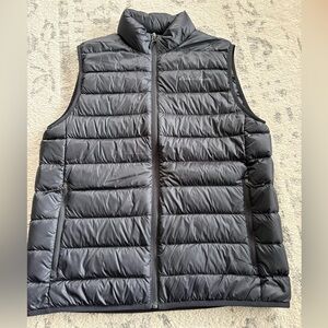 Eddie Bauer Black Quilted Down Puffer Vest